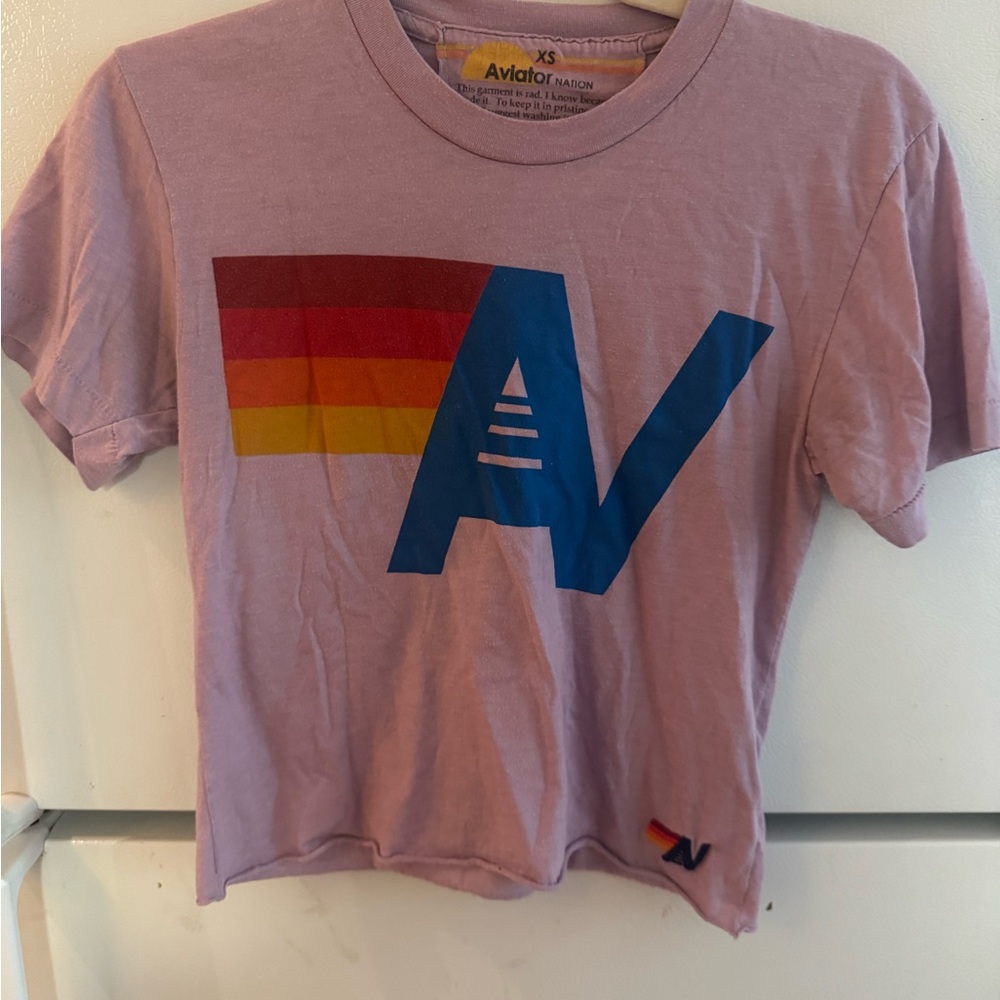 Aviator Nation logo boyfriend tee